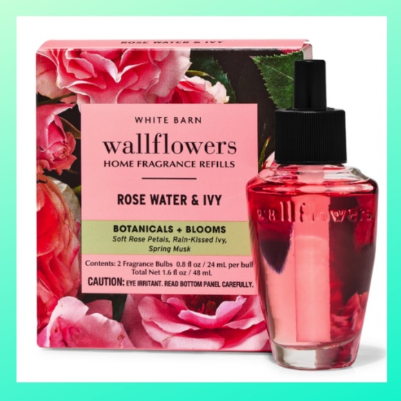 Wallflowers Refills 2-Pack -Division- Bath & Body Works - Rose Water & Ivy - Picture 1 of 1